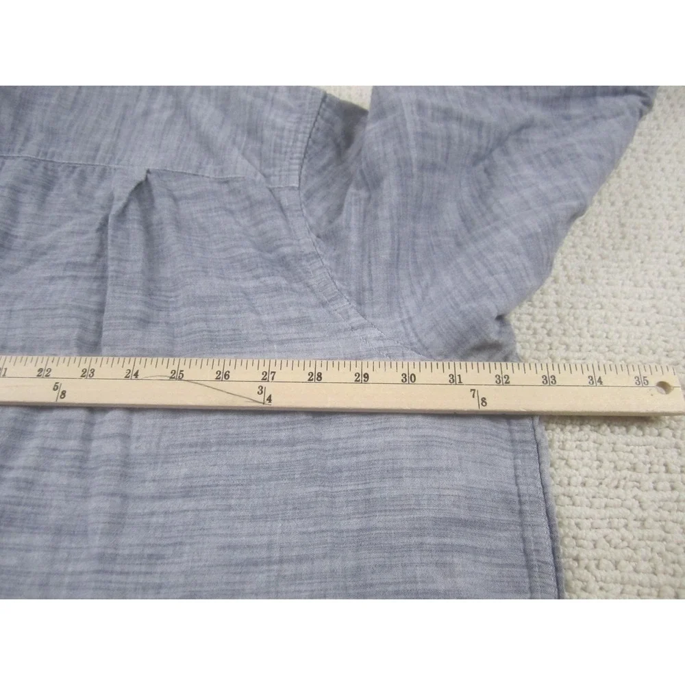 True Nation Shirt Mens 4XLT Gray Button Down Long Sleeve Big & Tall Cotton‎ Slub - Picture 6 of 8